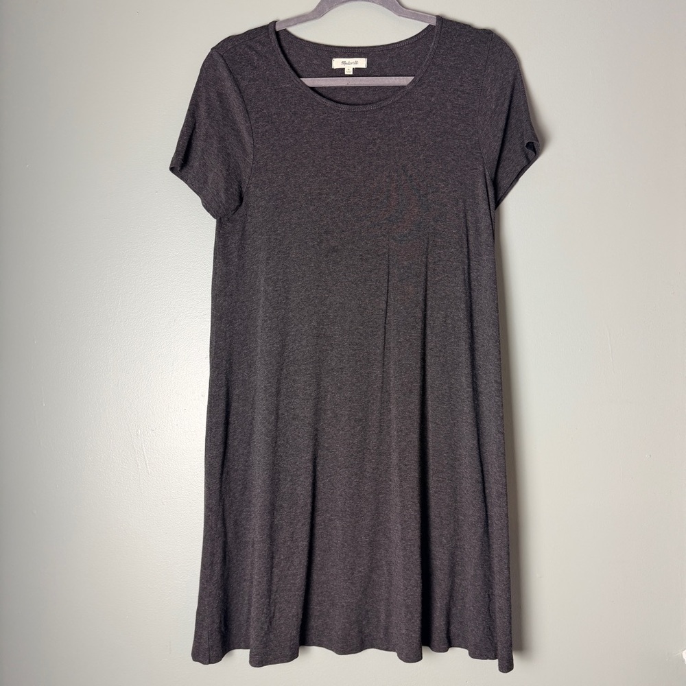 Madewell Charcoal Short Sleeve Swing Tee Dress Women’s Medium